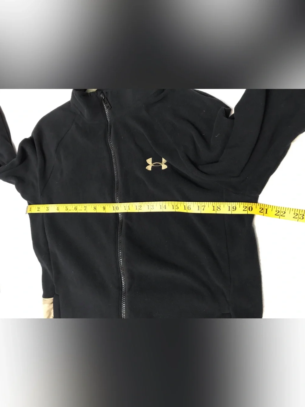 Under Armour Black Jacket with Camouflage Tan Sleeve Panels